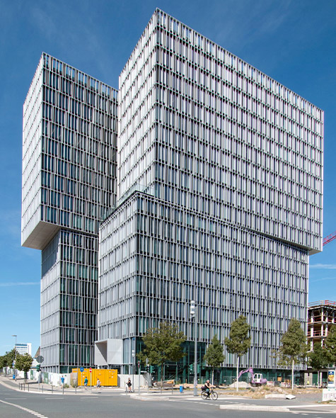 Stick system façade – Frankfurter Allgemeine Zeitung, Frankfurt am Main, Germany